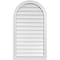 Ekena Millwork Round Top Surface Mount PVC Gable Vent w/ 2"W x 2"P Brickmould Sill Frame, 24"W x 42"H GVPRT24X4203SN - alternate 1